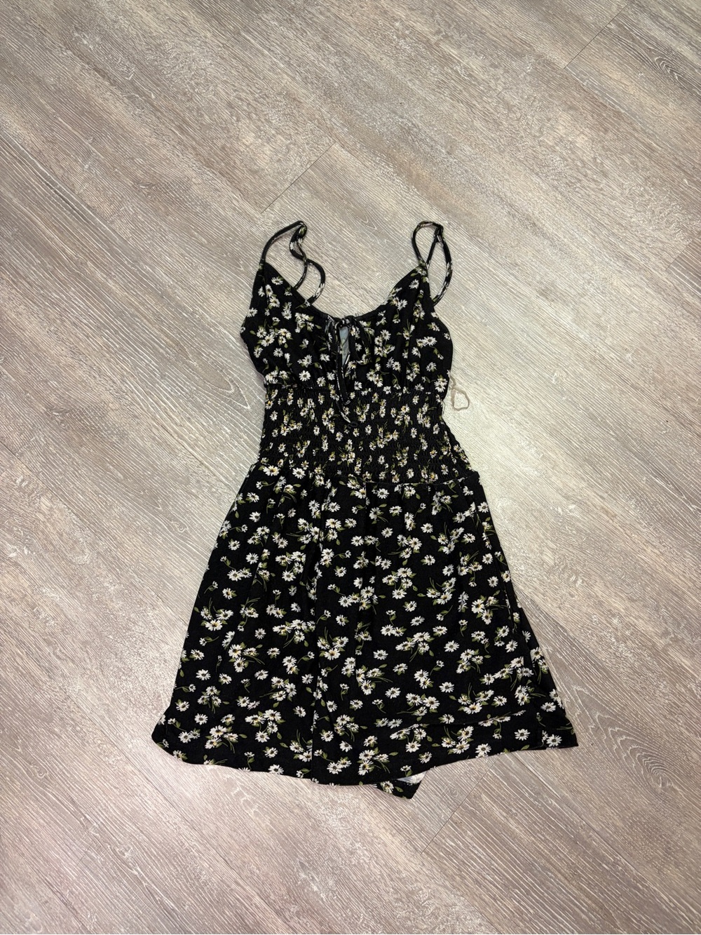 Black Floral Romper